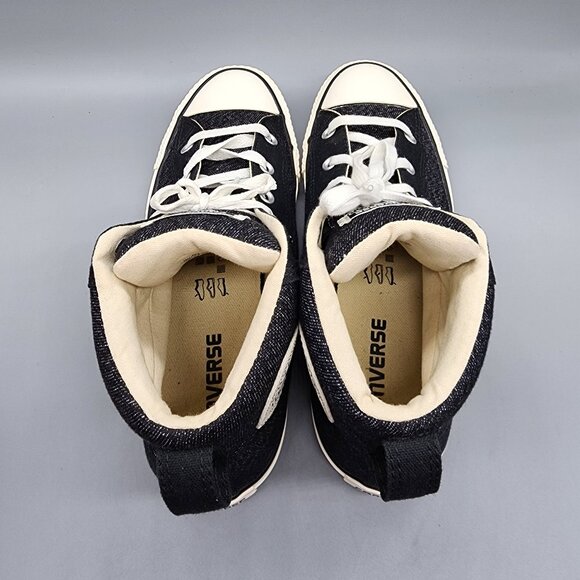 Converse Chuck Taylor All Star Denim Black High Top Sneakers Unisex Size 8 - Picture 4 of 14